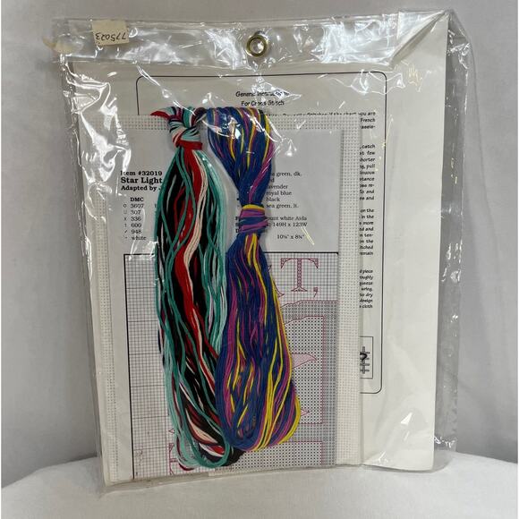 Counted Cross Stitch Kit Disney Babies Star Light Star Bright Mickey Minnie NEW - Picture 3 of 3